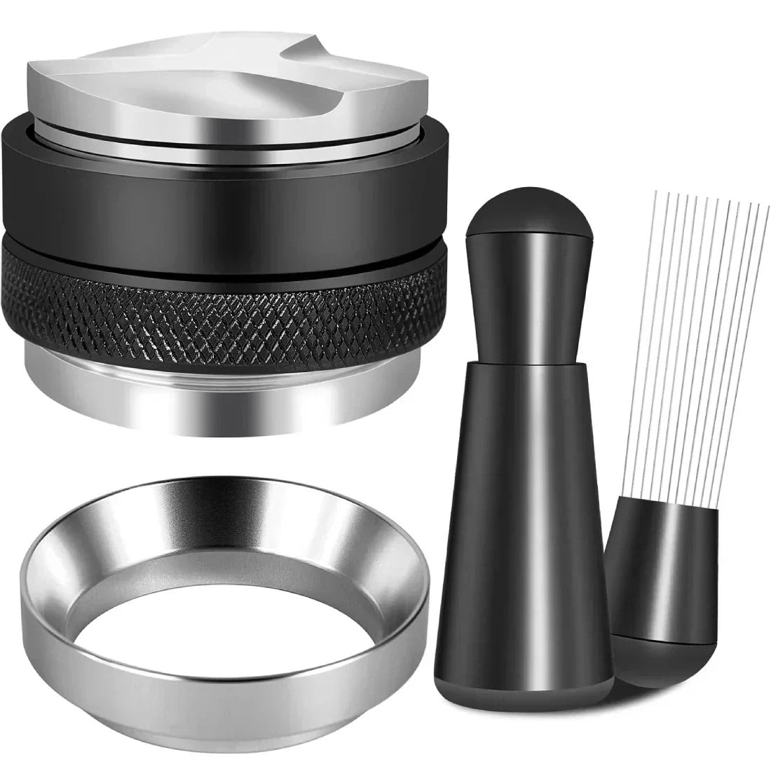 Culturbo WDT tool distributor and tamper for home espresso puck preparation