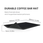 9mm 0.35 inch extra thick durable coffee bar mat dimensions showing high flexibility.