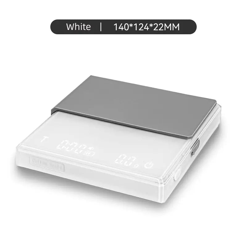  Culturbo coffee scale with timer in black and white color options