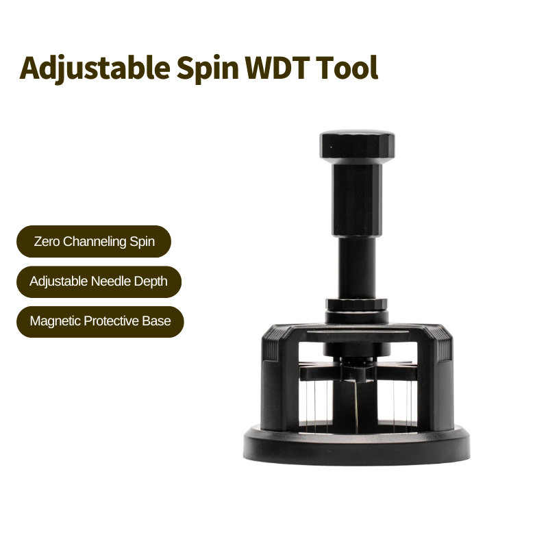 Professional adjustable spin WDT tool with zero channeling and magnetic protective base.