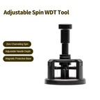Professional adjustable spin WDT tool with zero channeling and magnetic protective base.