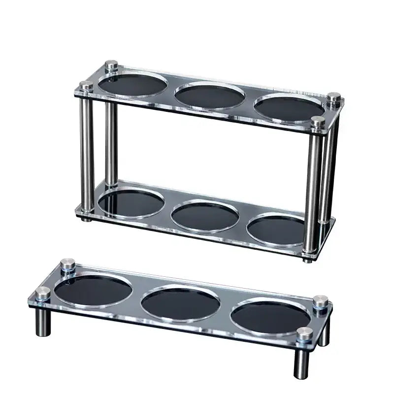 Culturbo acrylic espresso tool organizer stand in single-tier and double-tier styles