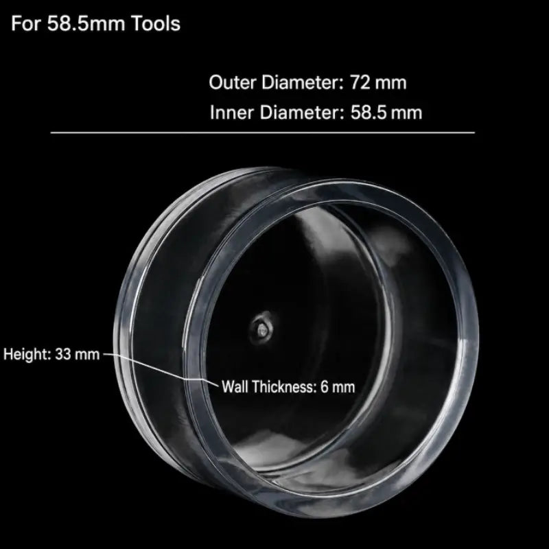 58.5mm espresso puck prep cup size specification