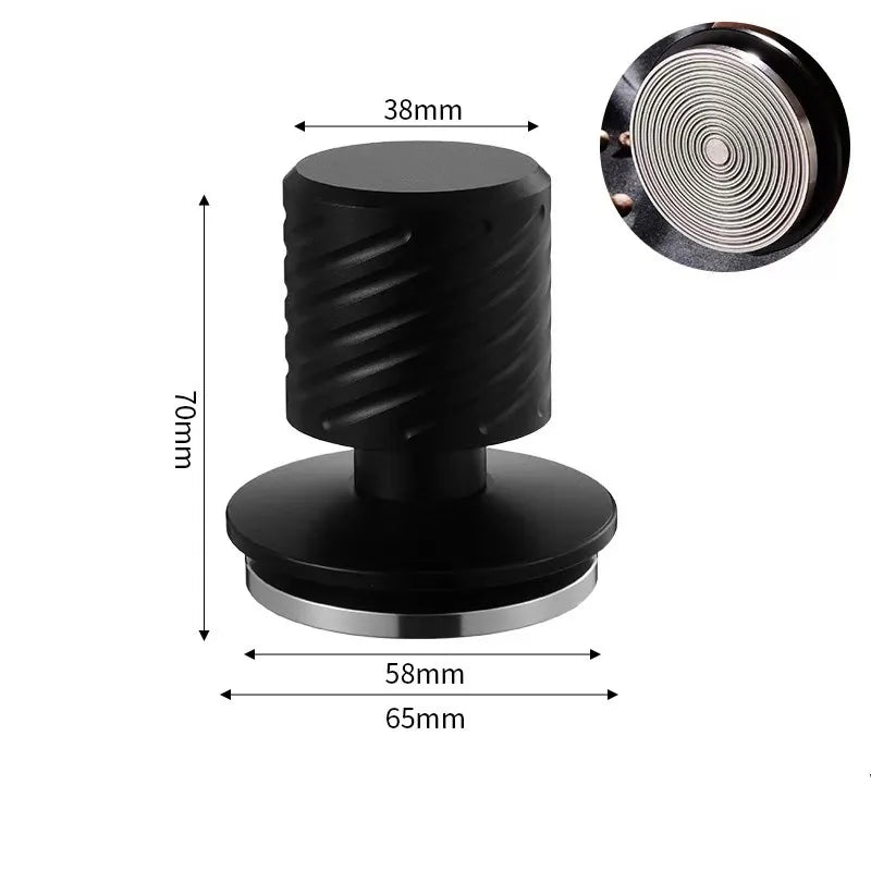 58mm commercial espresso tamper dimensions compatible with E61 group heads.