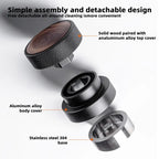Exploded view showing detachable parts of the coffee tool