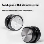 Professional 304 steel base for coffee puck prep
