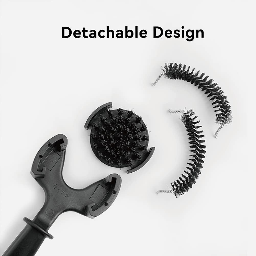 Extreme close up detailing the high-density woven heat-resistant rigid nylon bristles engineered for espresso shower screens.