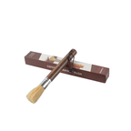 Achieve zero retention with our premium espresso grinder cleaning brush. Featuring shed-free natural bristles and an ergonomic solid wood handle, it easily sweeps away coffee grounds without static. Perfect for home baristas.