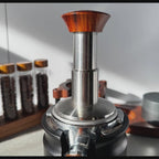 Calibrated espresso tamper demonstration for home espresso puck prep