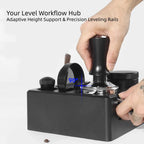 Professional 90 degree horizontal espresso tamping stability