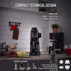 worldwide voltage espresso grinder with US plug adapter included