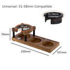 Universal 51mm 54mm 58mm espresso portafilter and tamper stand
