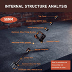 Internal engineering view of WDT tool with precision steel bearing
